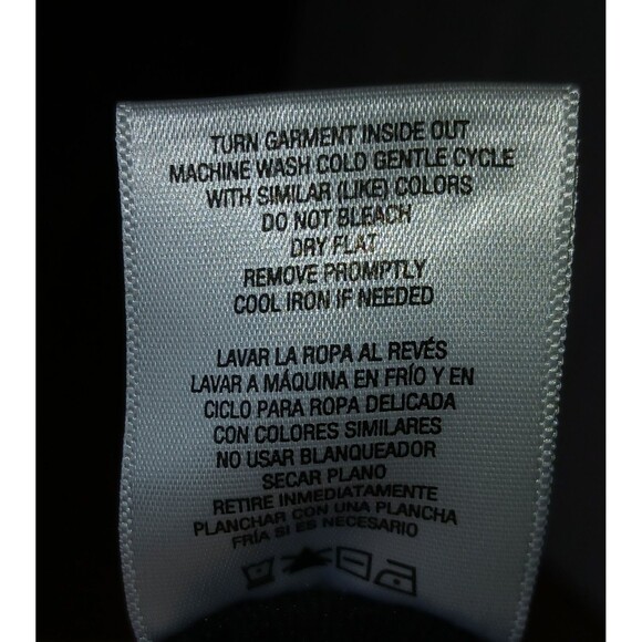 Vintage Sears Black Long-Sleeve Y2K Dress Sz XL Stretch Lace Knee-Length - Picture 9 of 9